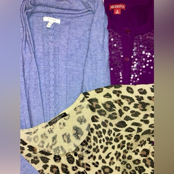 Fun, Flirty Cardigan Set of Three, Women’s Medium - Picture 2 of 9